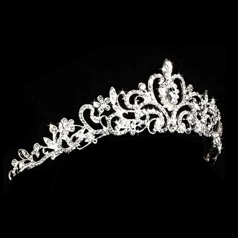 #1152 Baroque Rhinestone Crystal Tiaras