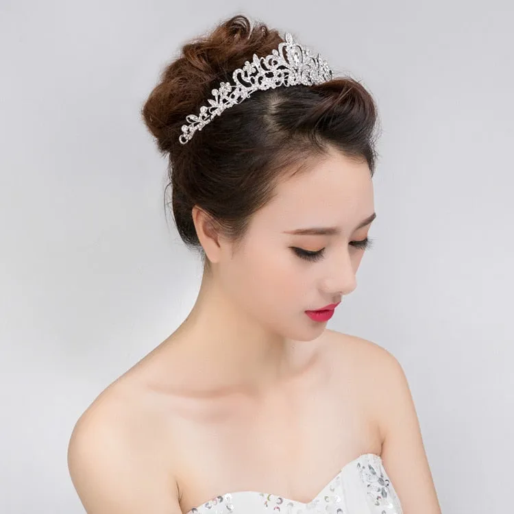 #1152 Baroque Rhinestone Crystal Tiaras