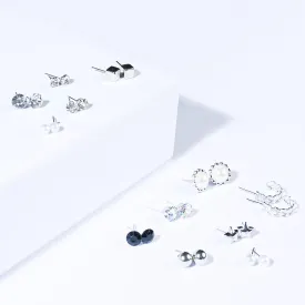 12 Pairs Charming Ears Studs/Tops For Girls