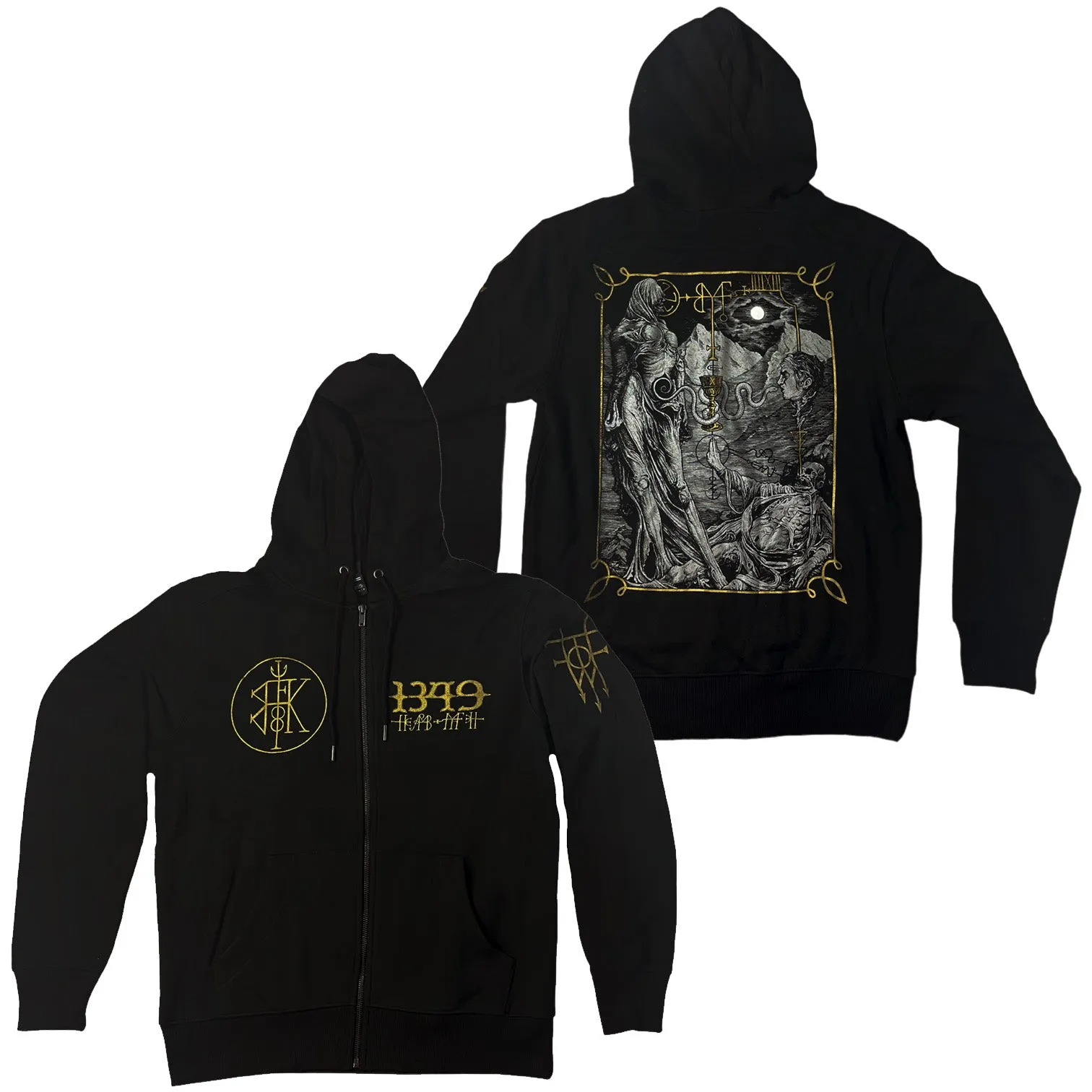 1349 - Serpent Chalice zip-up hoodie