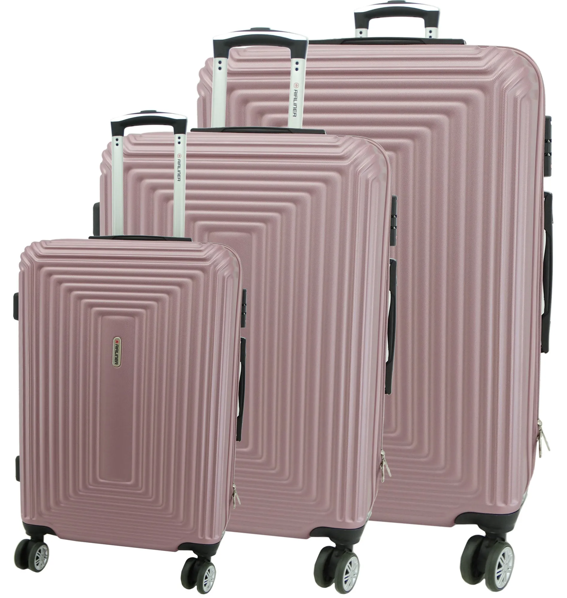 1726PK1, Airliner- Suitcase Medium 24 (Pink)