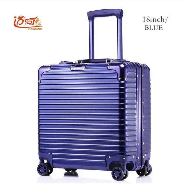 18 Inch Maleta Cabina Sac Voyages A Roues Travel Suitcase Aluminium Trolley Valigia Alluminio