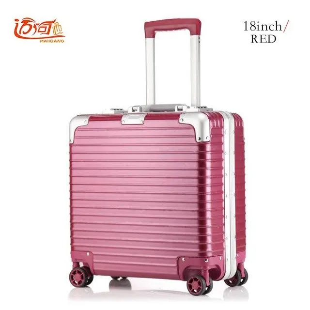 18 Inch Maleta Cabina Sac Voyages A Roues Travel Suitcase Aluminium Trolley Valigia Alluminio