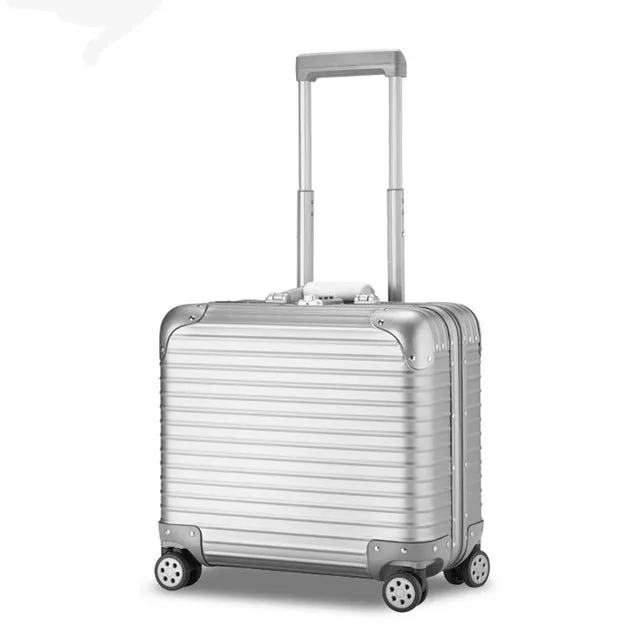 18 Inches Aluminum Alloy Frame Business Trip Travel Malas De Viagem Com Rodinhas Trolley Suitcase