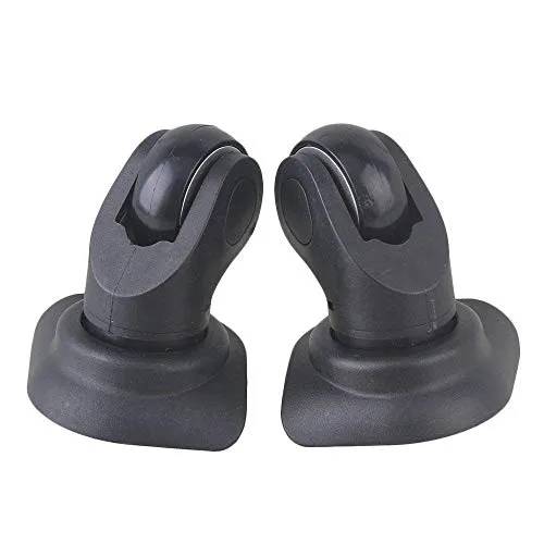 1pair Replacment Black Luggage Swivel Repair Suitcase Parts Casters Wheels Heavy Duty with Screws