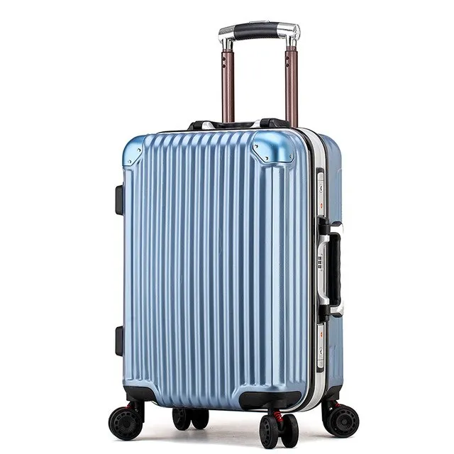 2018 Autumn And Winter New Fashion Aluminum Frame Trolley Case Pc Universal Wheel Business Suitcase