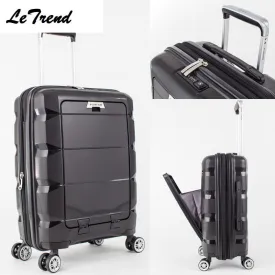 20/24Inch Computer Interlayer Waterproof Rolling Luggage 100% Pp Trolley Solid Travel Bag