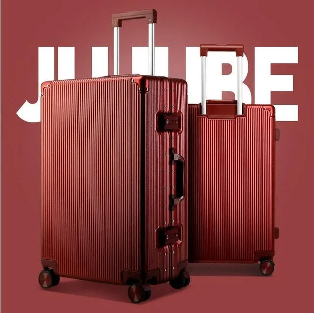 20" 24"100% Aluminum Luggage Hardside Rolling Trolley Luggage Travel Suitcase Carry On Luggage