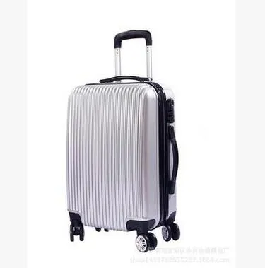 20"24" Carry-On Suitcase With Wheels Unisex Pink Luggage Travel Bag Trolley Bags Children'S