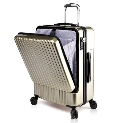 20"24" Inch Spinner Rolling Luggage Travel  Suitcase Bag With Laptop Bag,Pc Abs Trolley