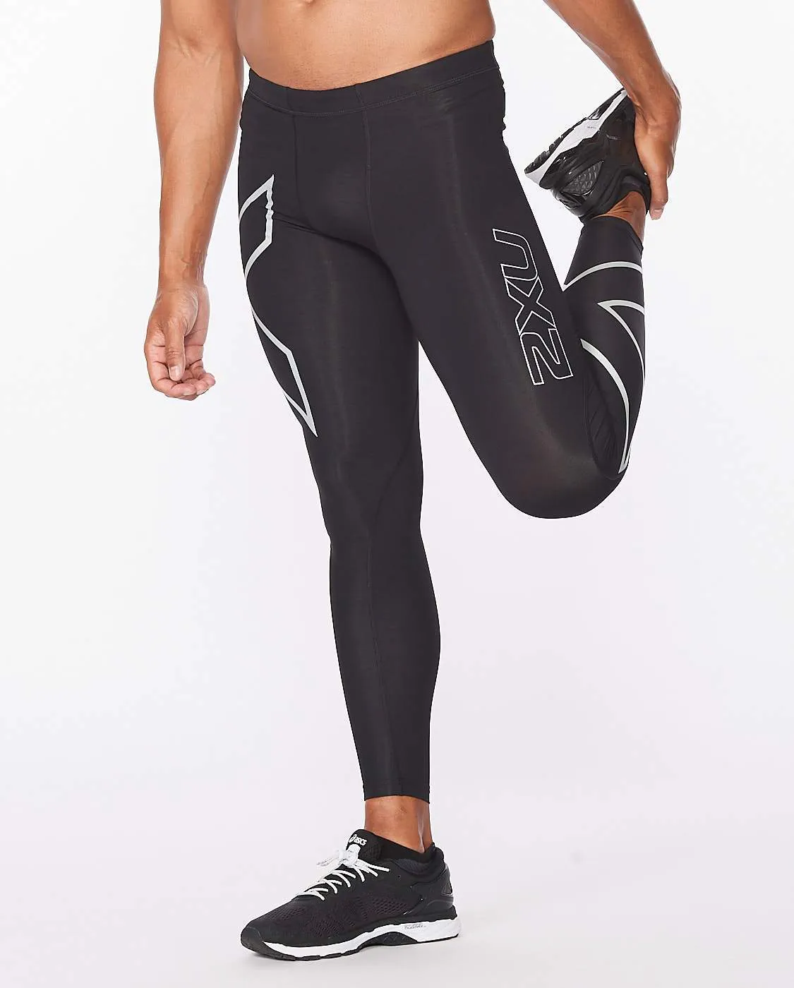 2XU Mens Core Compression Tights - Black/Silver