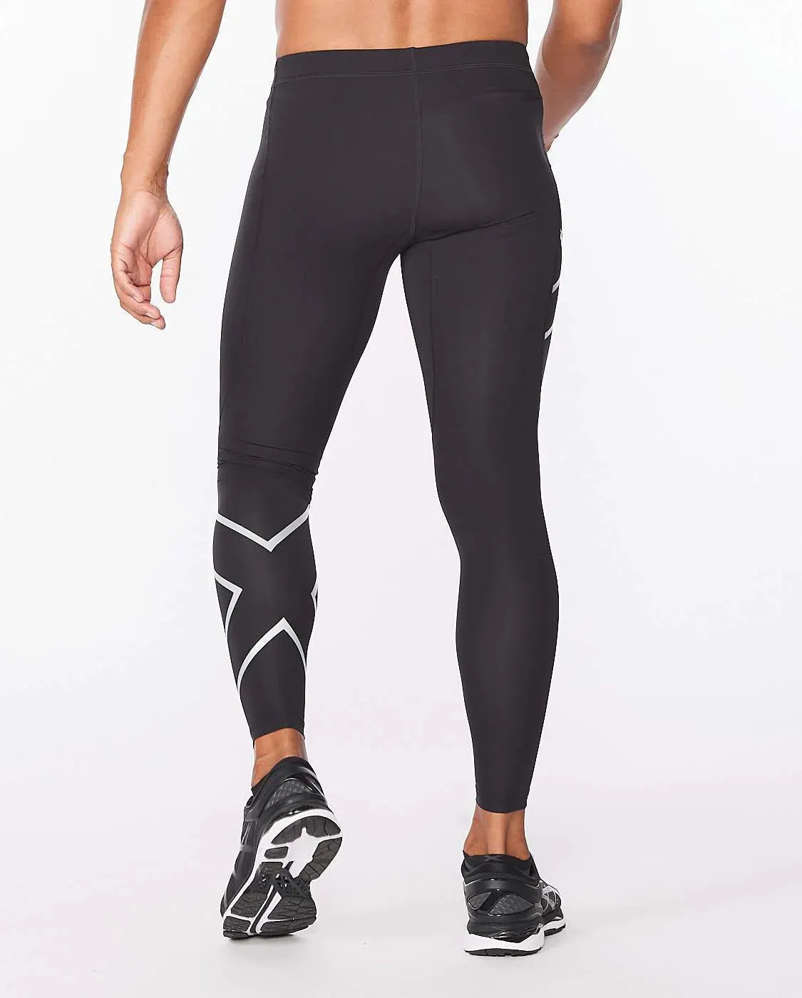 2XU Mens Core Compression Tights - Black/Silver