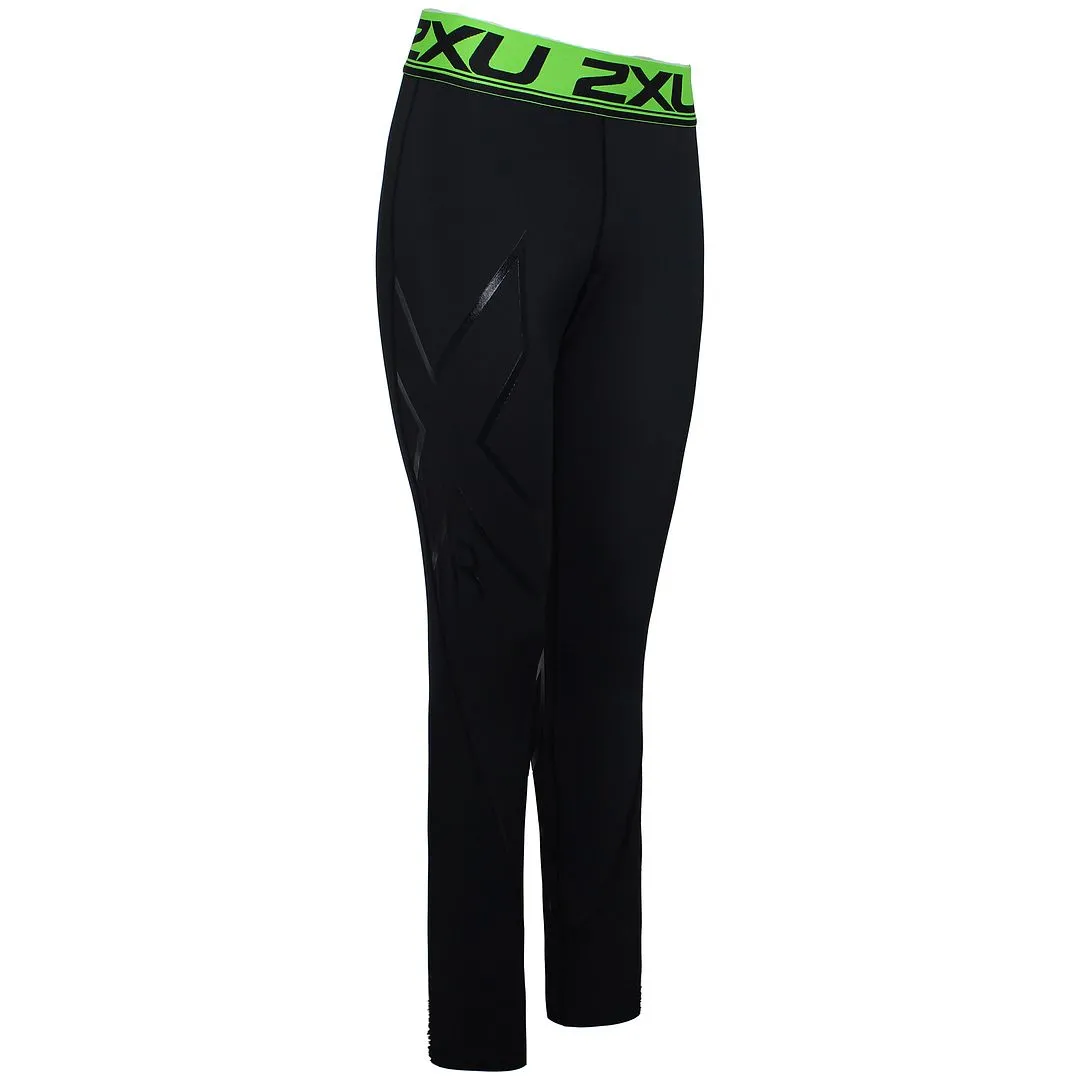 2XU Refresh Recovery Compression Womens Black/Green Tights