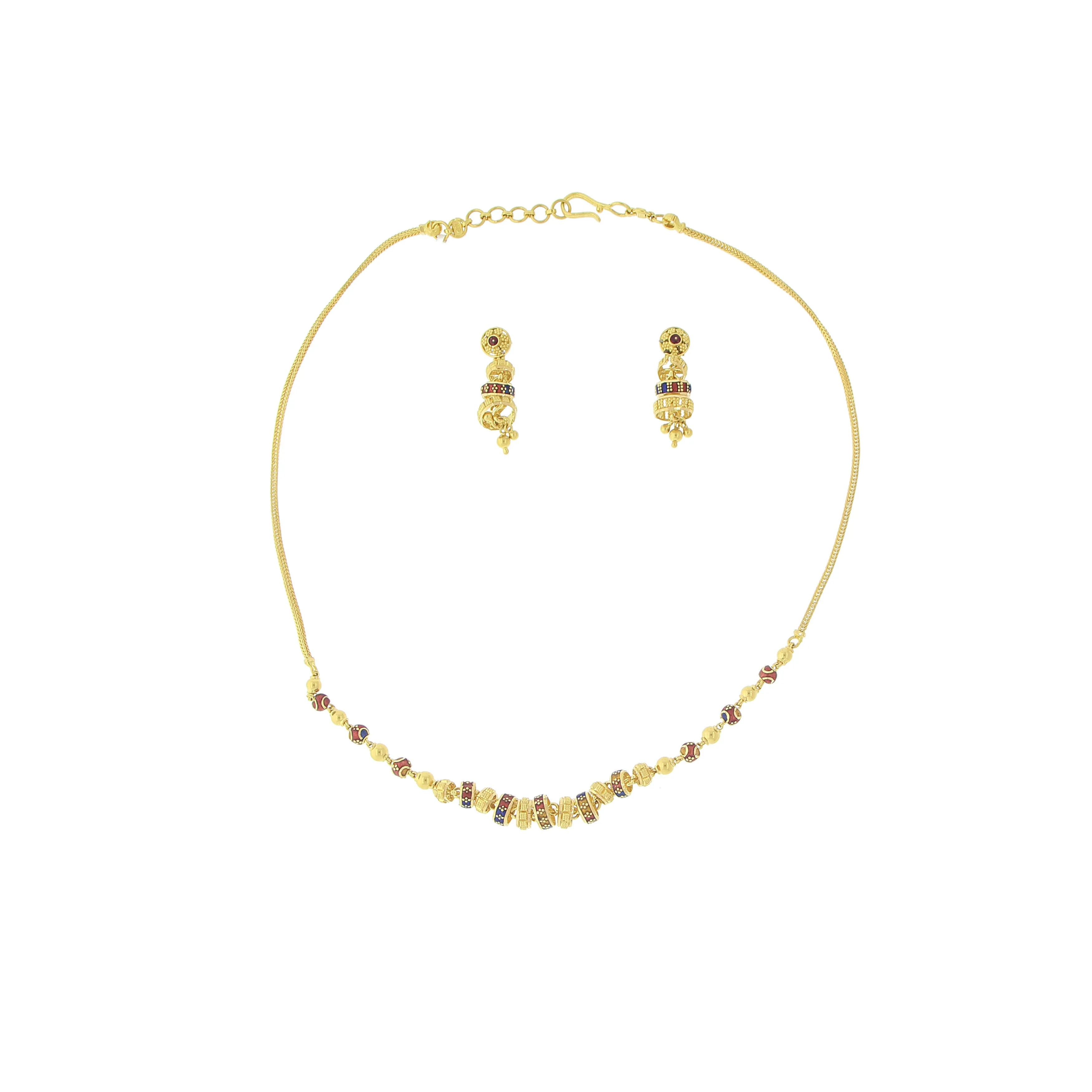 3 PIECE GOLD NECKLACE SET