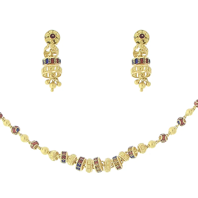 3 PIECE GOLD NECKLACE SET