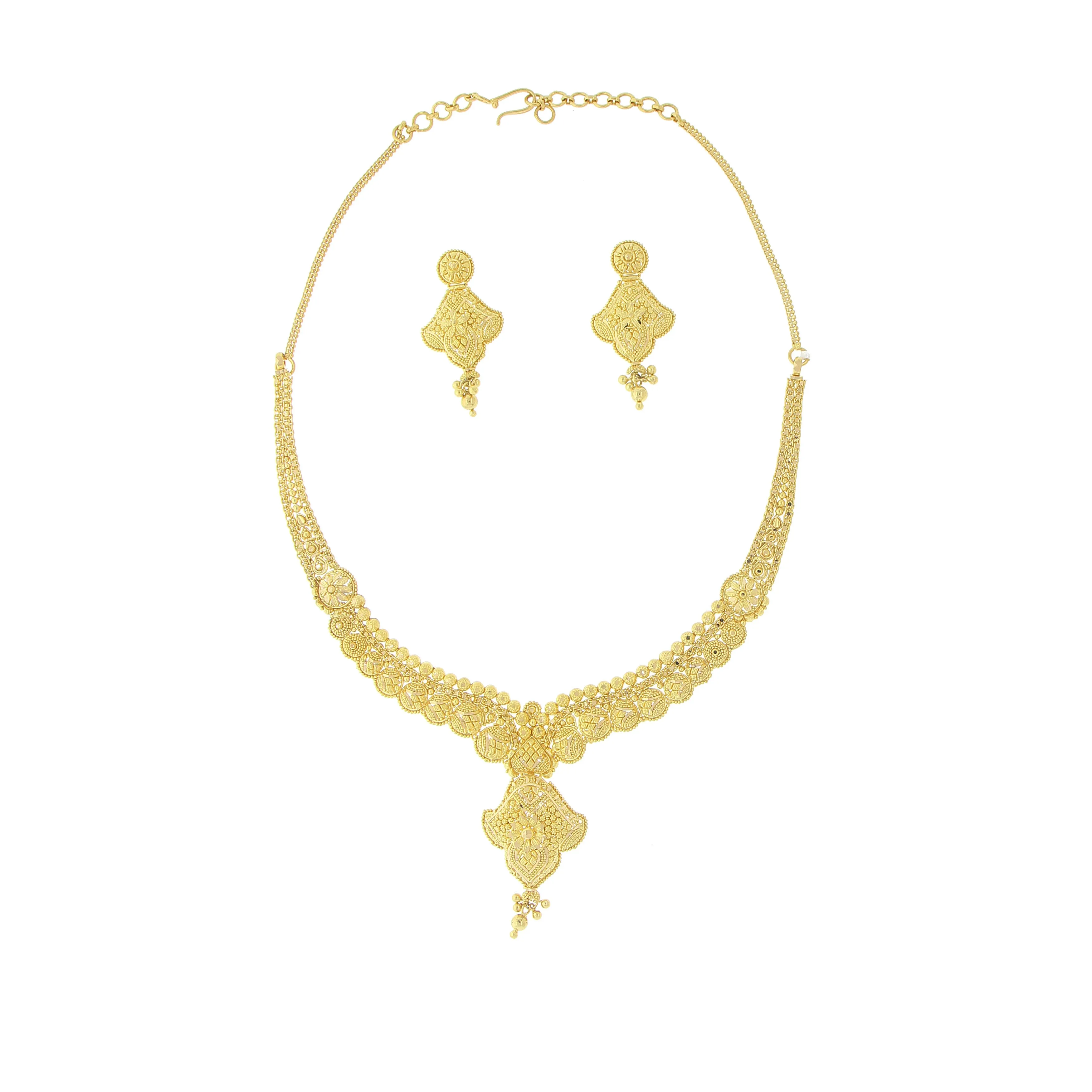 3-PIECE PLAIN GOLD NECKLACE SET