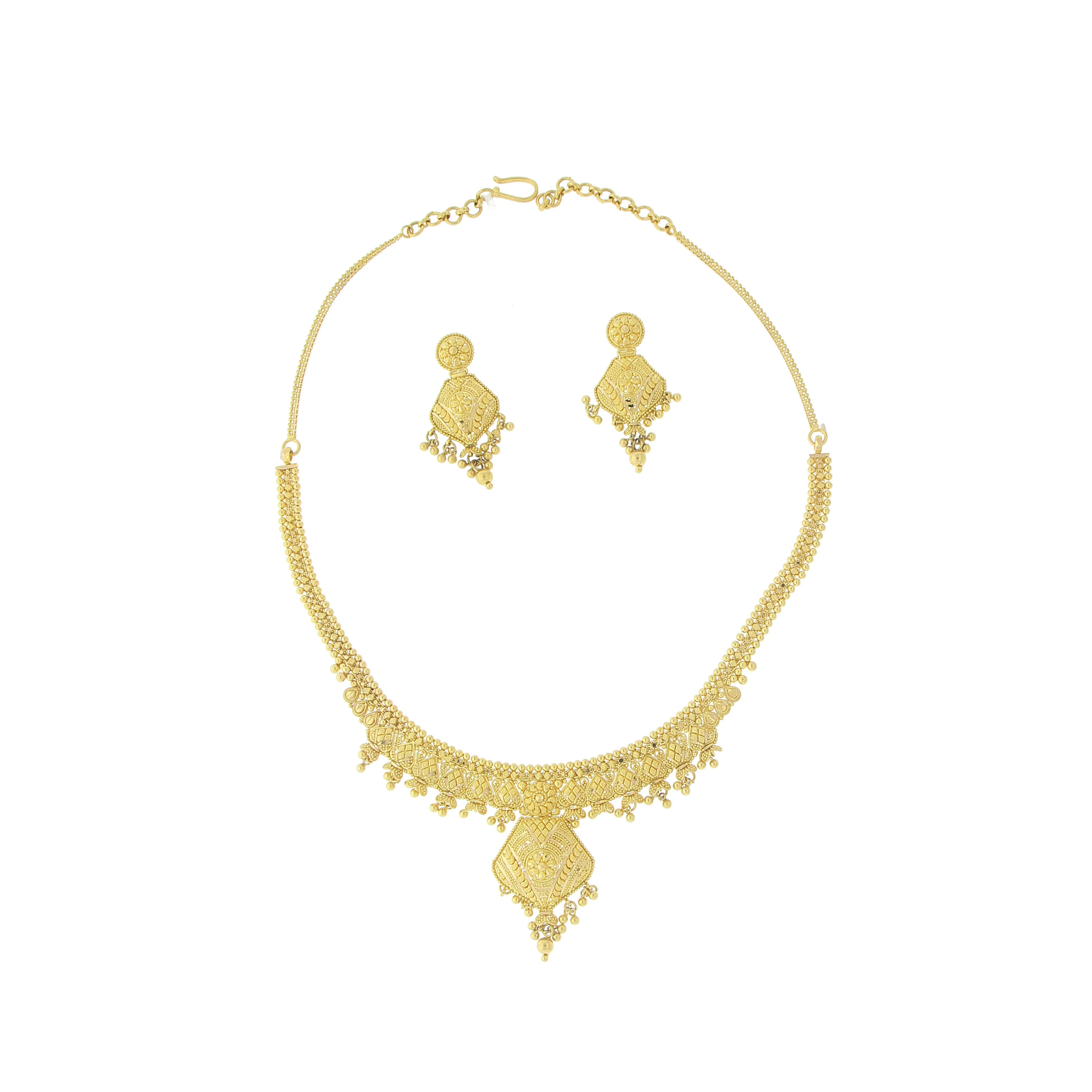 3-PIECE PLAIN GOLD NECKLACE SET