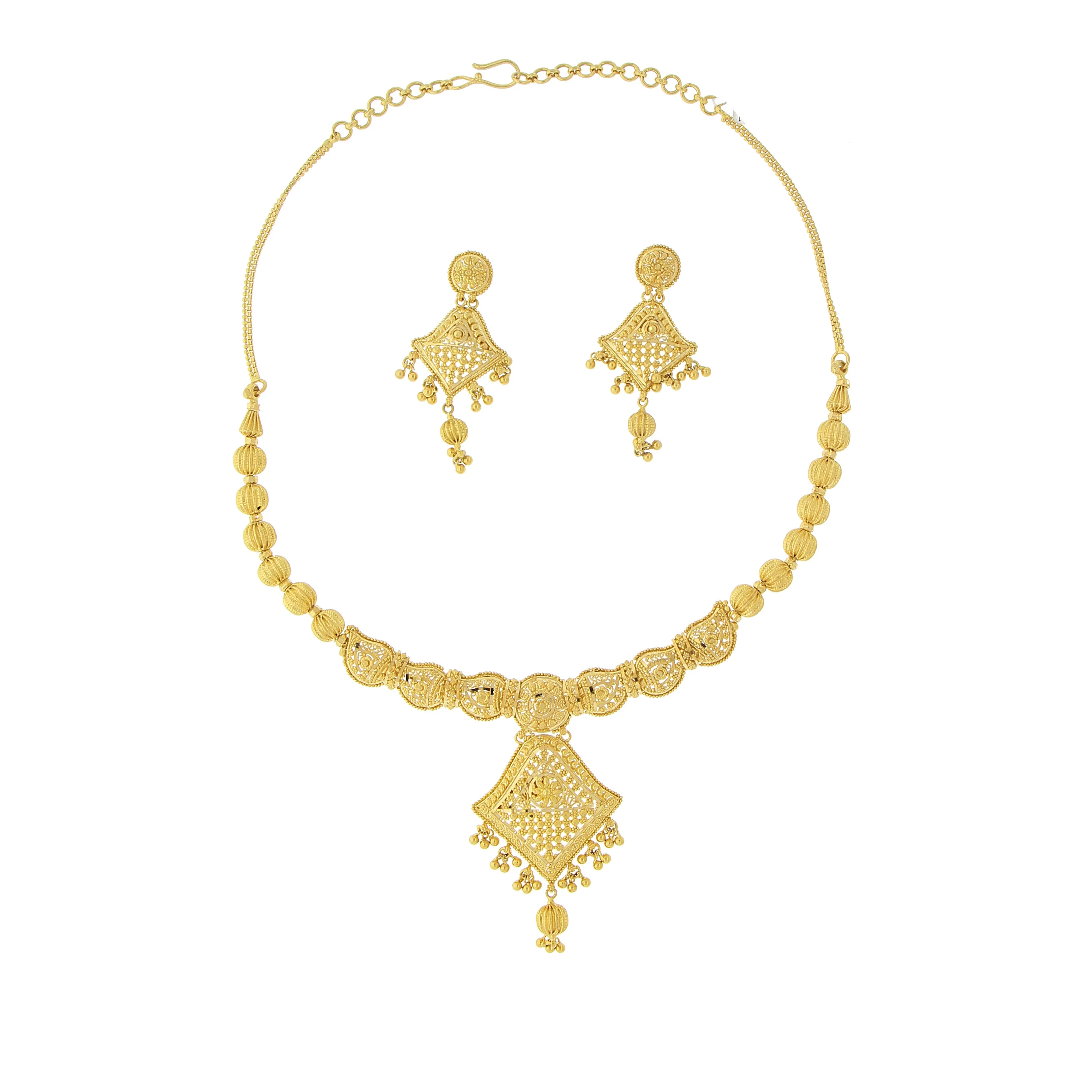 3-PIECE PLAIN GOLD NECKLACE SET