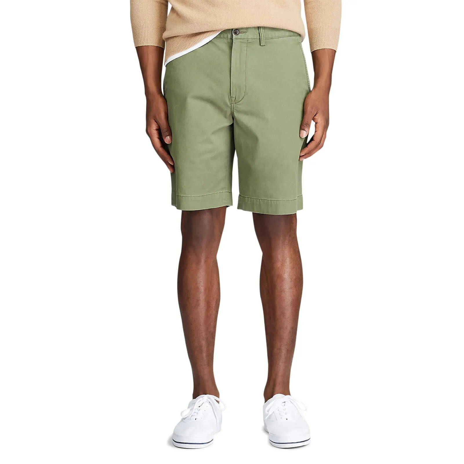 8 Inch Stretch Chino Short - Olive Green