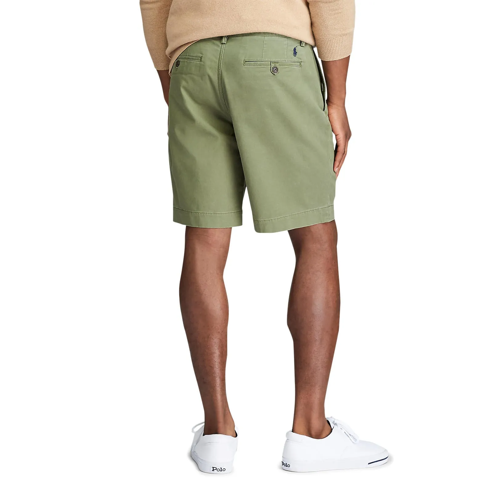 8 Inch Stretch Chino Short - Olive Green