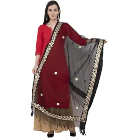 A R Silk Orgenza Gota Patti Fancy Dupatta Color Black Dupatta or Chunni