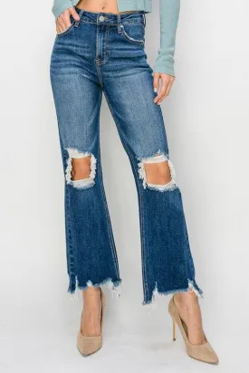 ADAM HIGH RISE STRAIGHT CROP JEANS