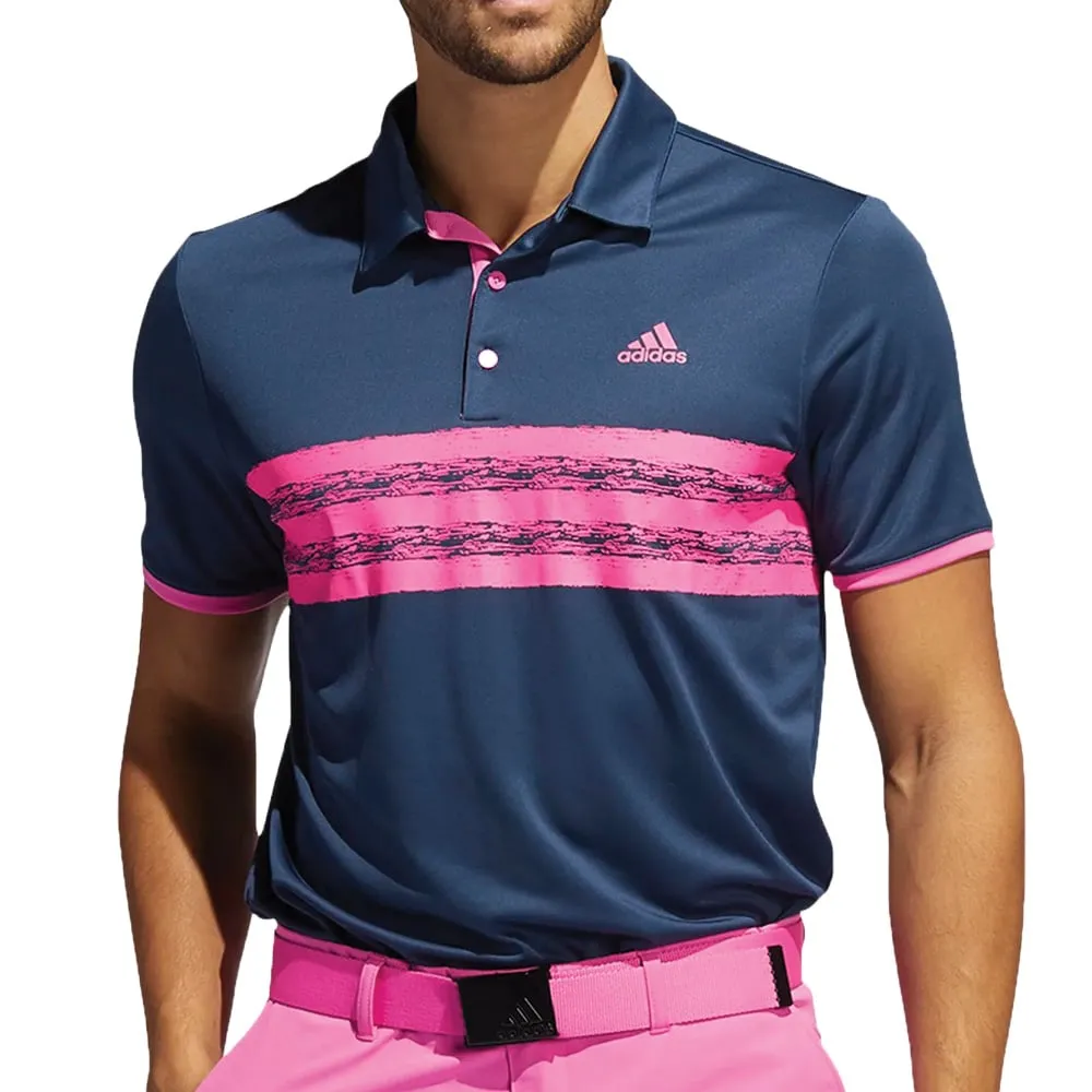 adidas Core Polo Shirt - Crew Navy/Screaming Pink