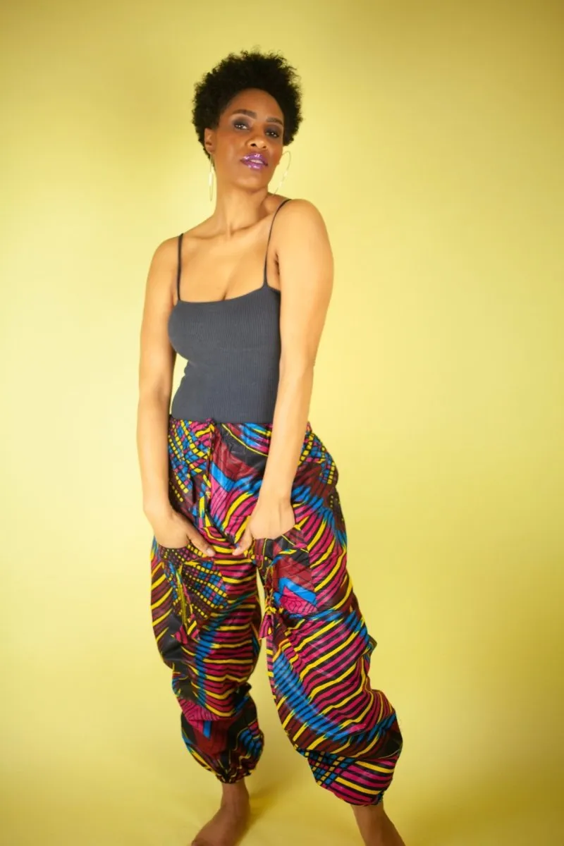 African Trousers In Beautiful Wow Print