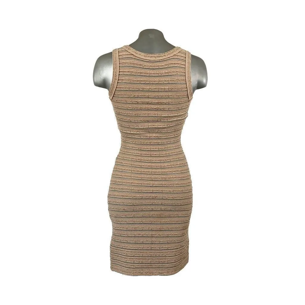 ALAIA Nude Bodycon Dress | Size S