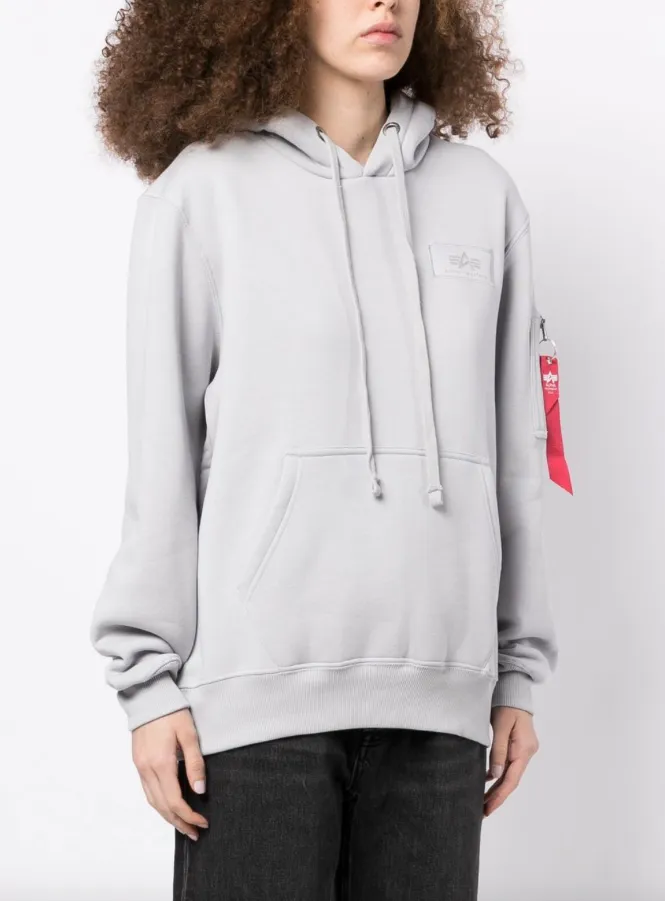 Alpha Industries rear logo-print details hoodie