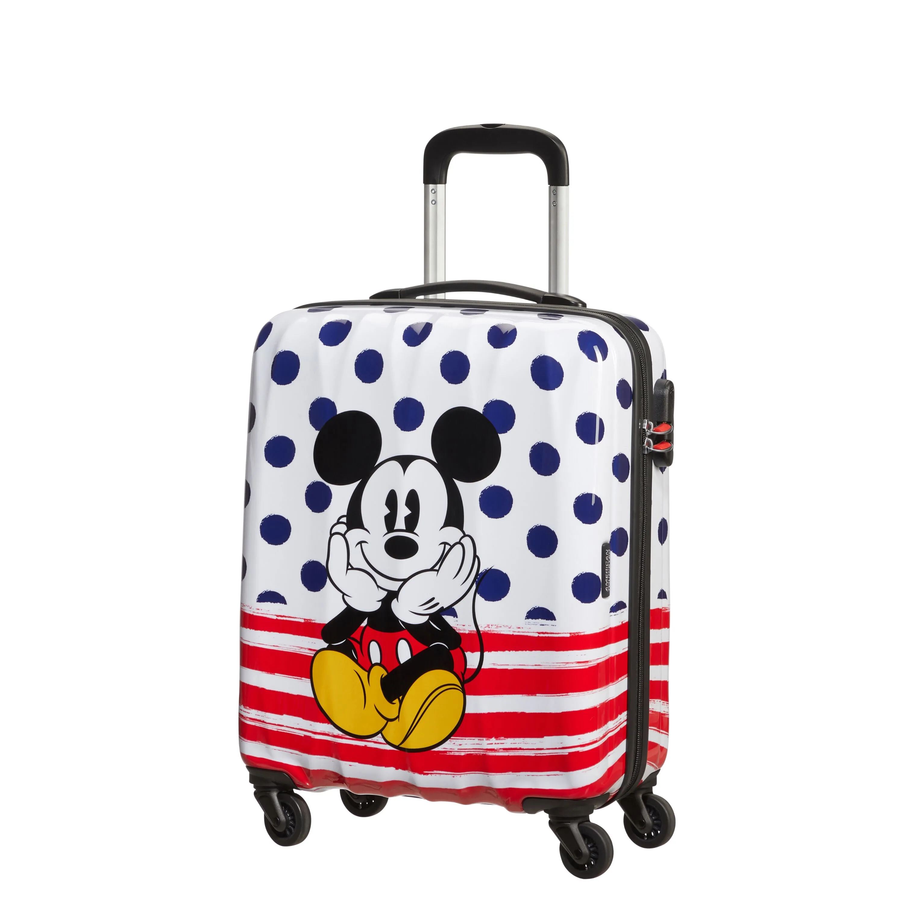 American Tourister Mickey Blue Dots Disney Legends Spinner Carry-On