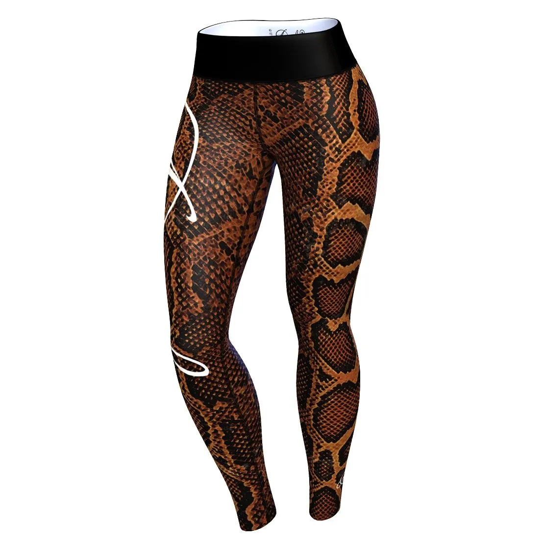 Anarchy Apparel Boa Leggings - Black-Brown