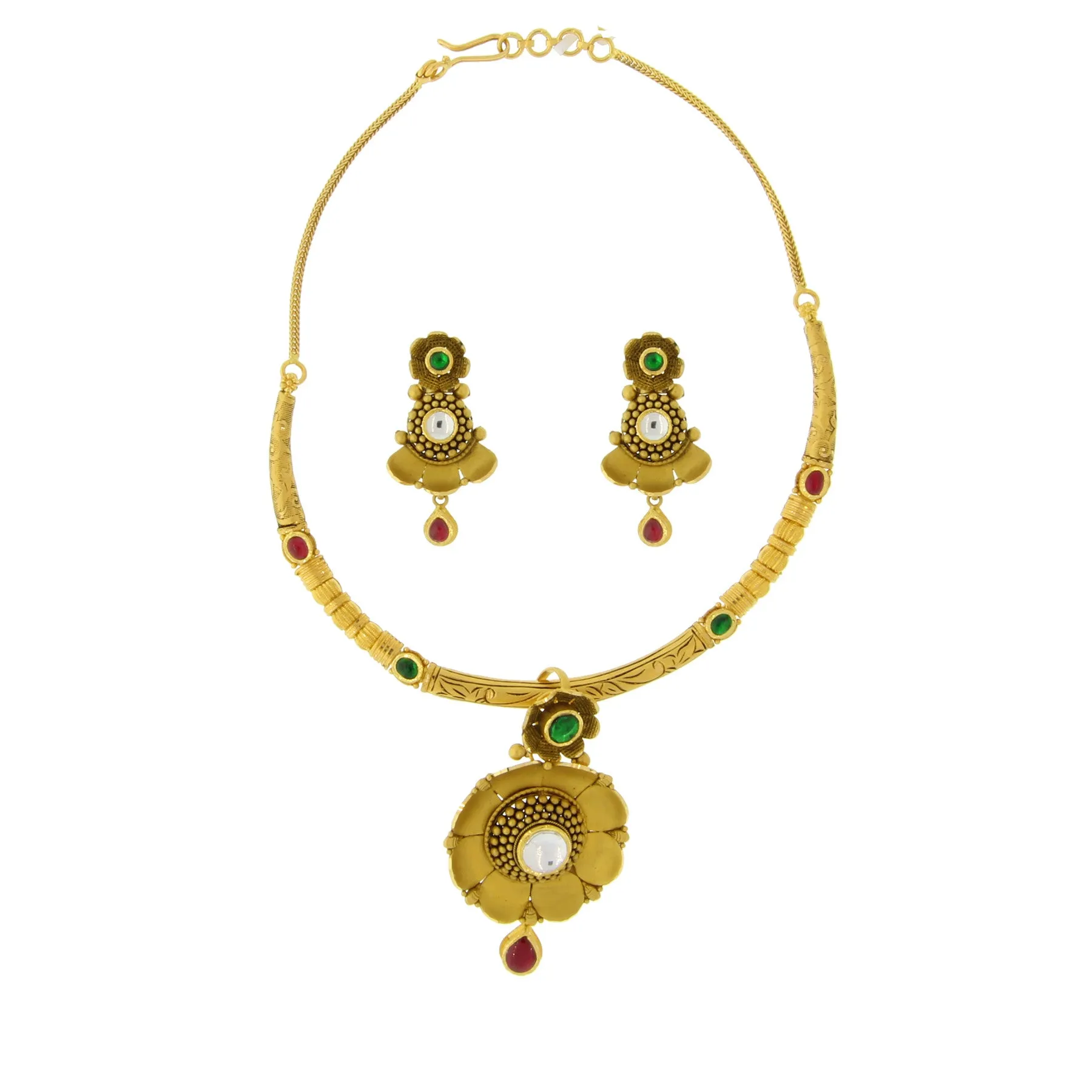 Antique Kundan Necklace Set