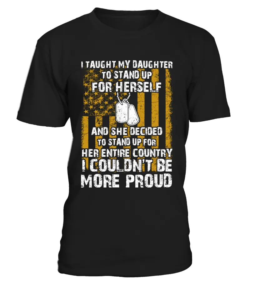 Army Mom Daughter Couldn't Be More Proud Front T-shirts