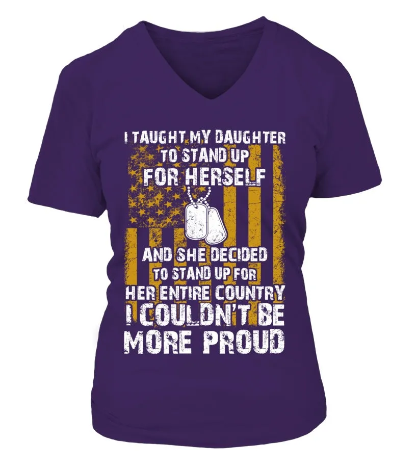 Army Mom Daughter Couldn't Be More Proud Front T-shirts