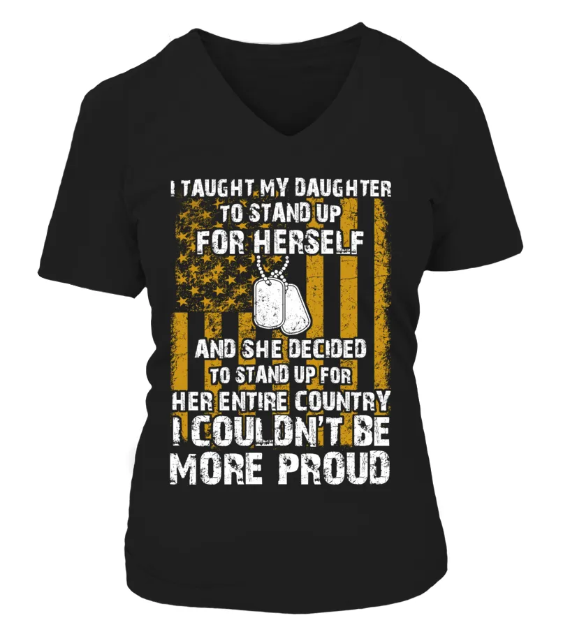 Army Mom Daughter Couldn't Be More Proud Front T-shirts