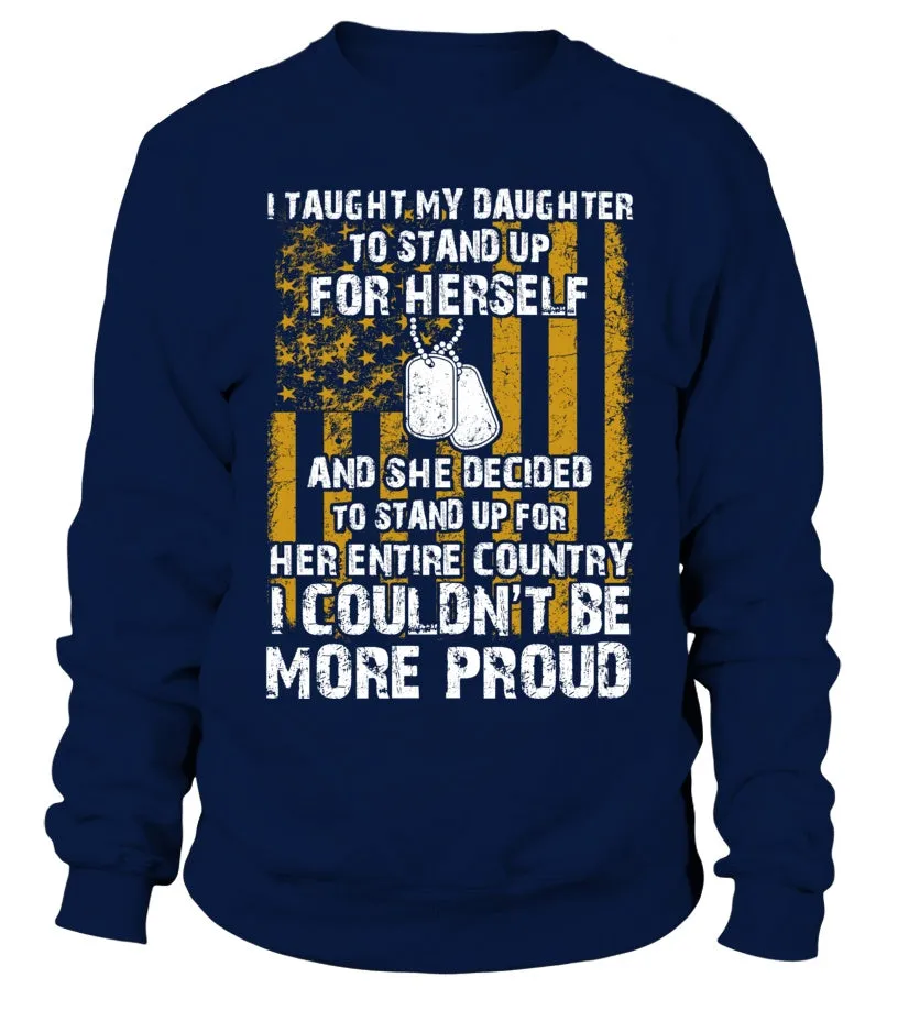 Army Mom Daughter Couldn't Be More Proud Front T-shirts