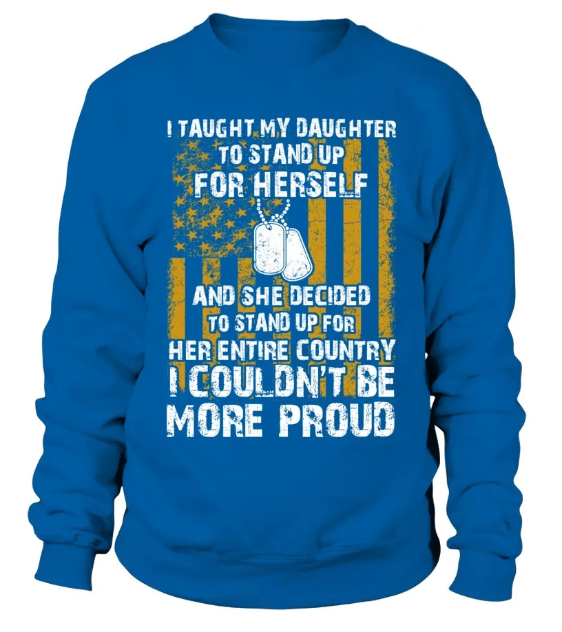 Army Mom Daughter Couldn't Be More Proud Front T-shirts