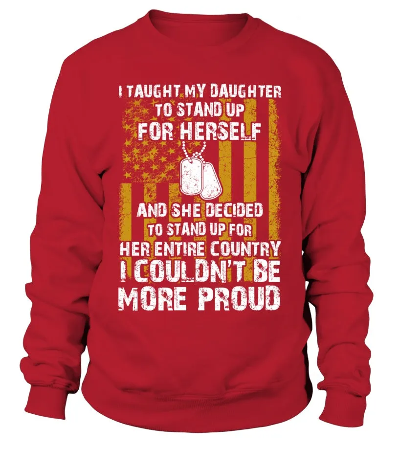 Army Mom Daughter Couldn't Be More Proud Front T-shirts