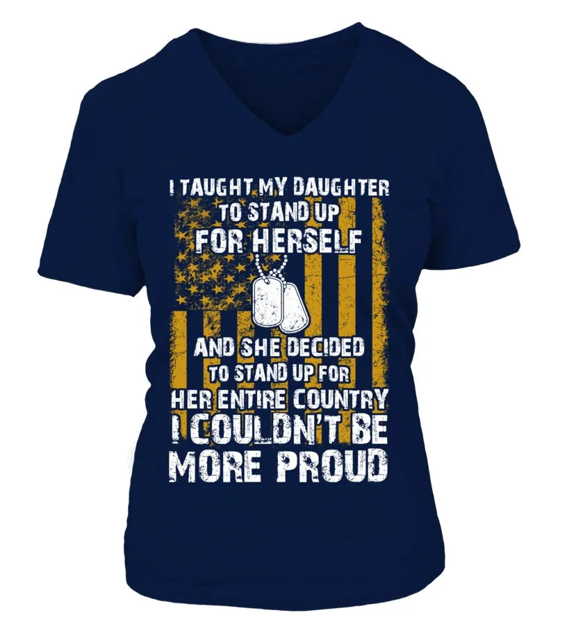 Army Mom Daughter Couldn't Be More Proud Front T-shirts