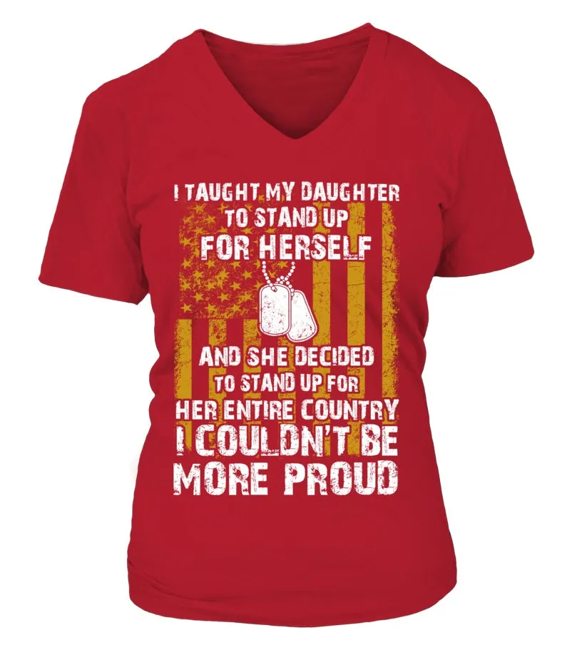 Army Mom Daughter Couldn't Be More Proud Front T-shirts