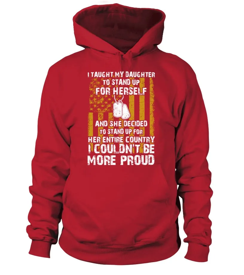 Army Mom Daughter Couldn't Be More Proud Front T-shirts