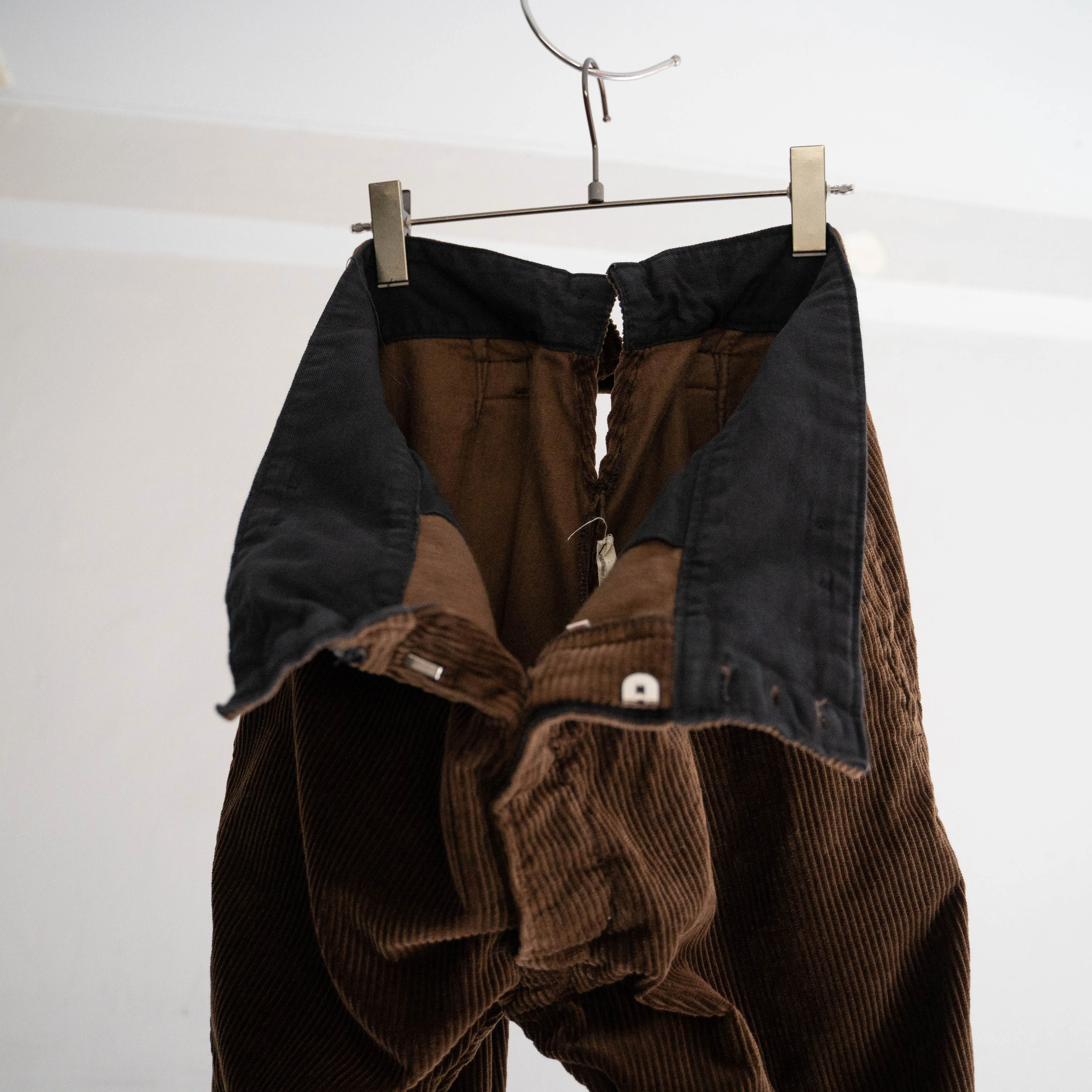 around 1970s France brown corduroy half pants 'mint condition'