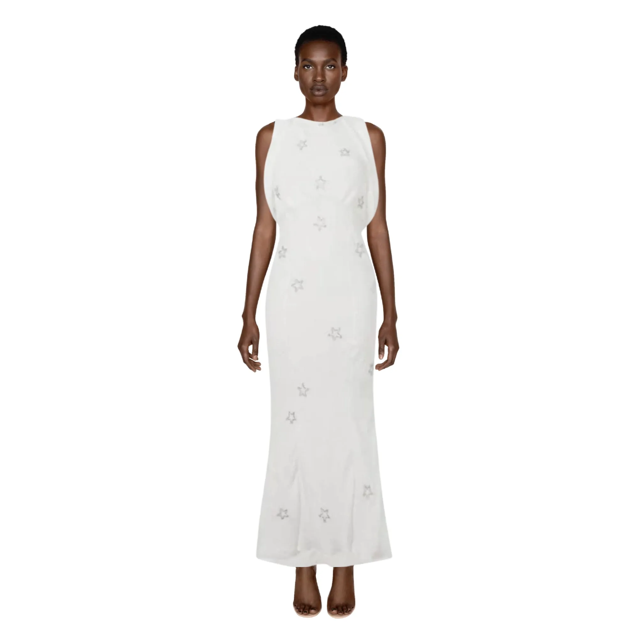 Attico White Silk Dress | IT 40