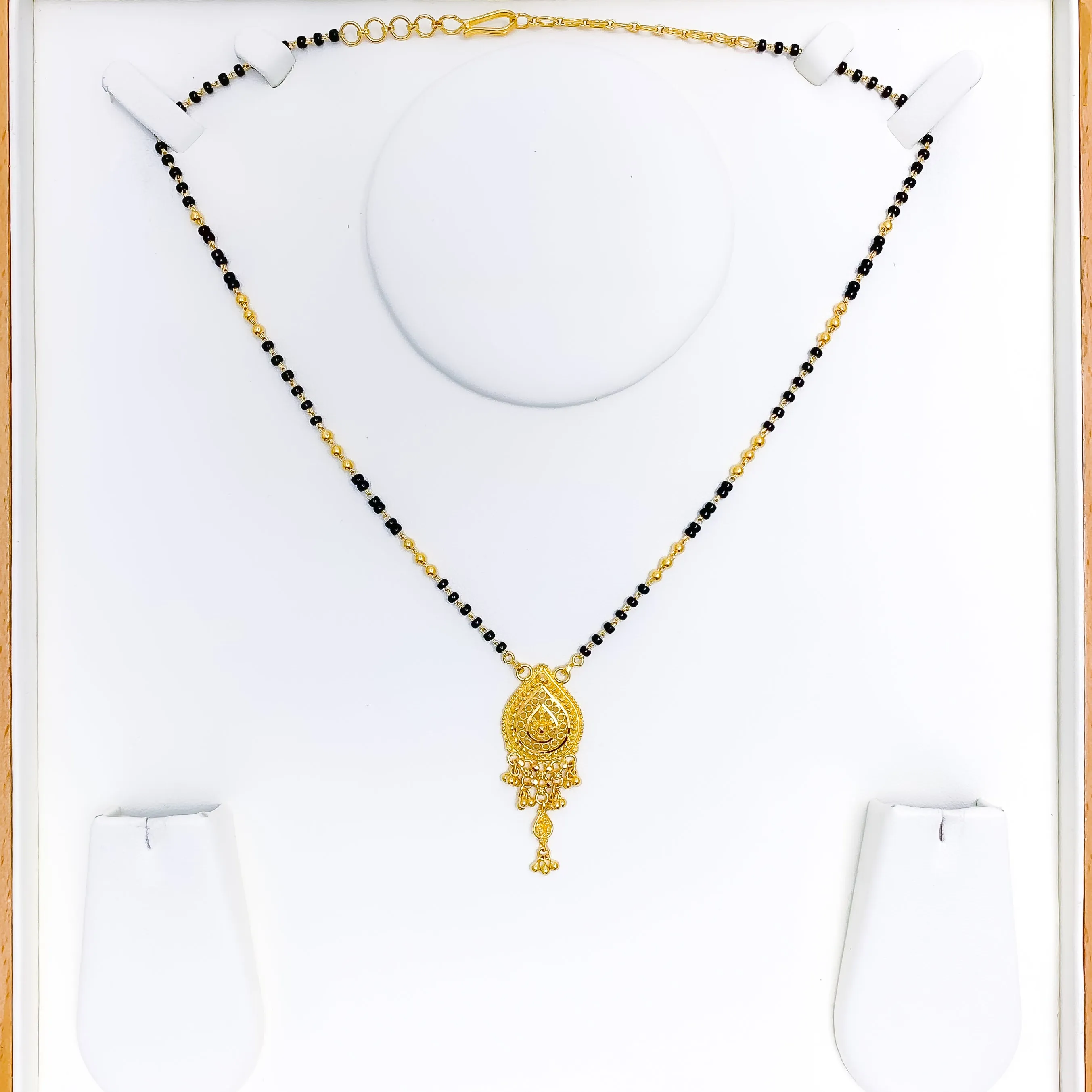 Attractive Teardrop Mangal Sutra w/ Tassels