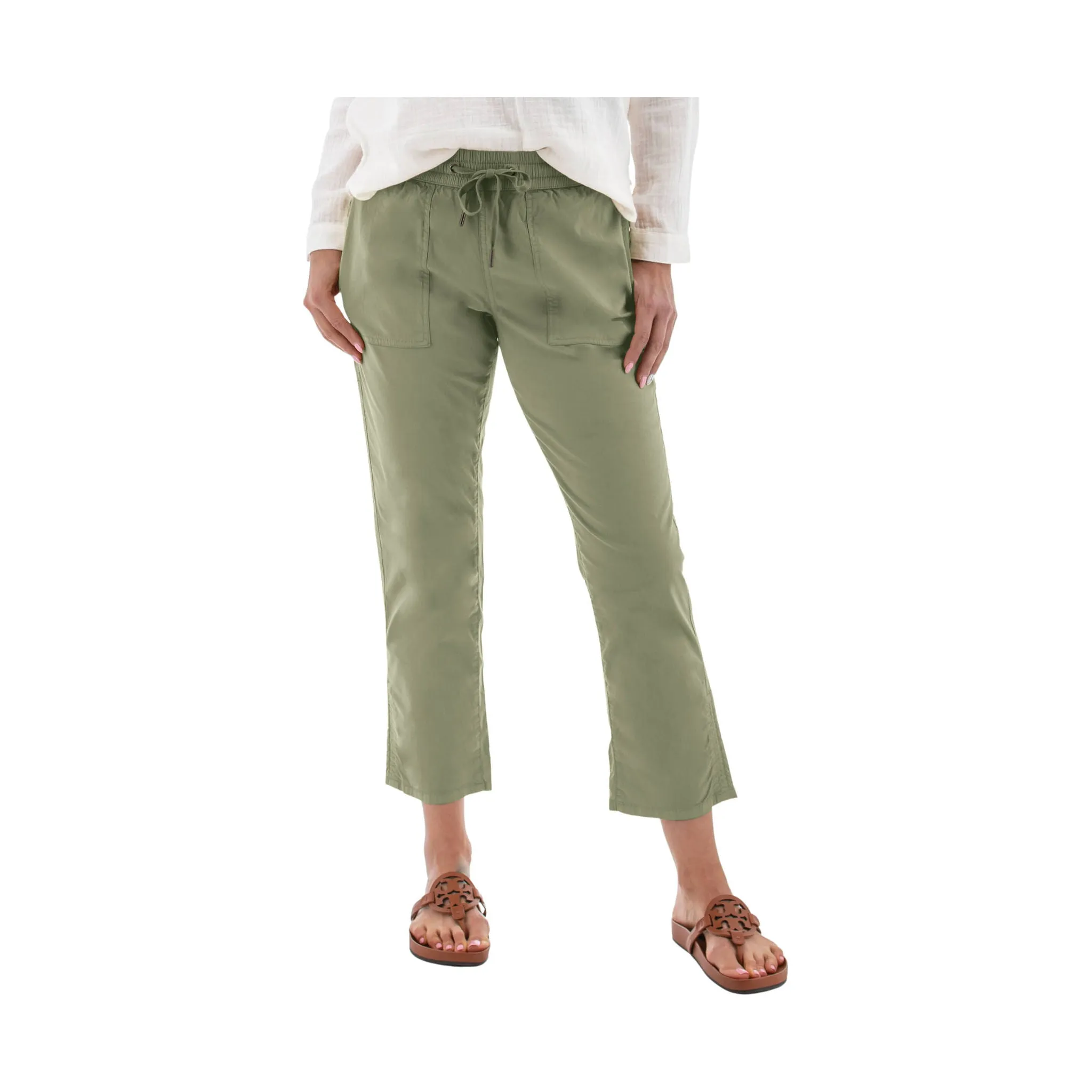 Aventura Women's Ballard Ankle Pant - Oil Green - ONLINE STORE CREDIT/EXCHANGE ONLY