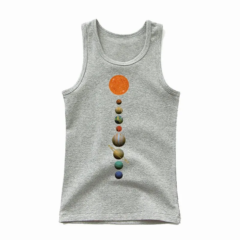 Baby Girl Summer Solar System 3-14T Space Tees