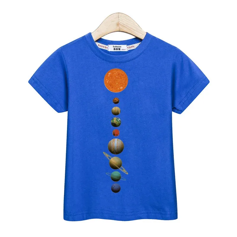 Baby Girl Summer Solar System 3-14T Space Tees