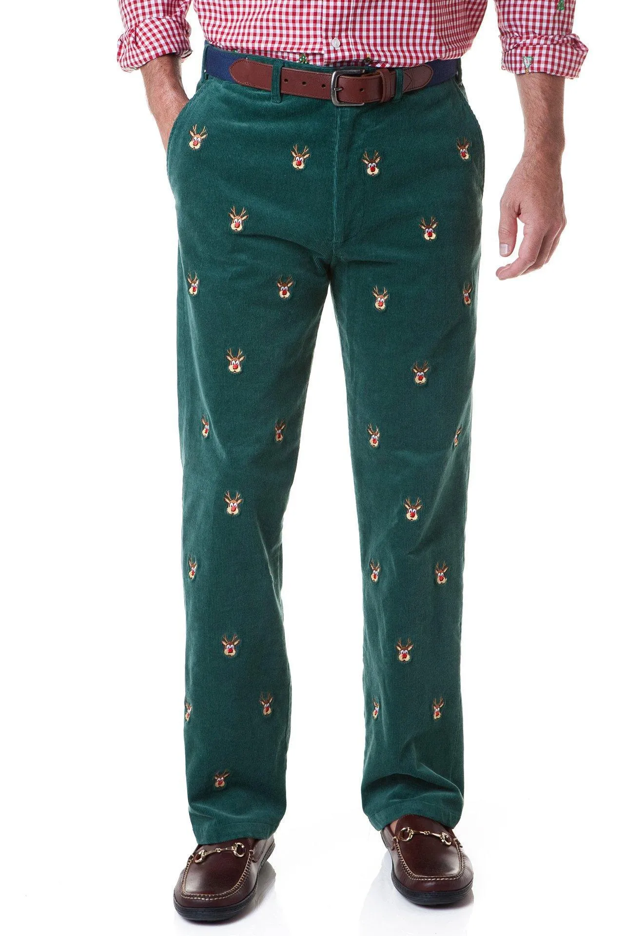 Beachcomber Cord Pant Hunter with Rudolph