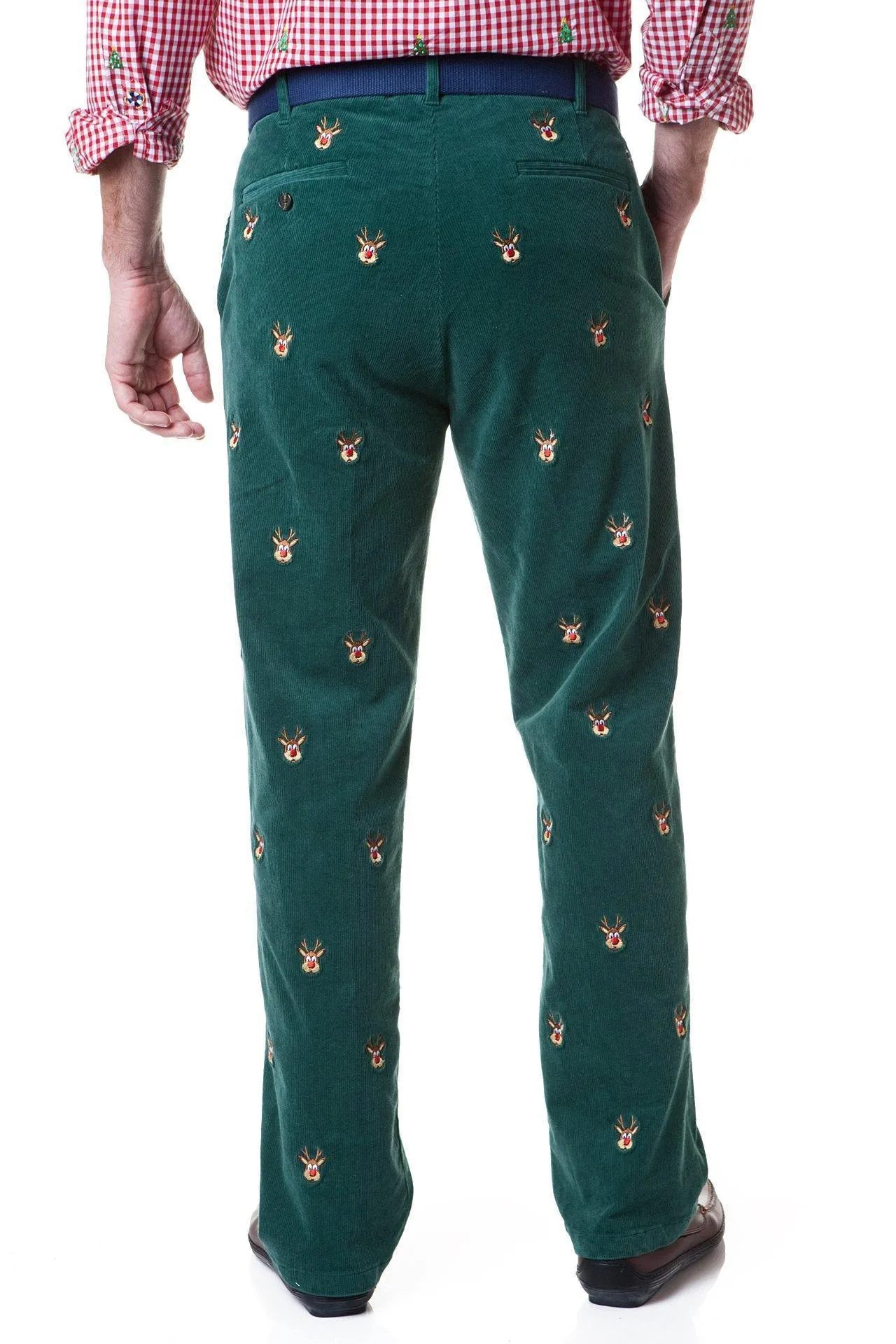 Beachcomber Cord Pant Hunter with Rudolph